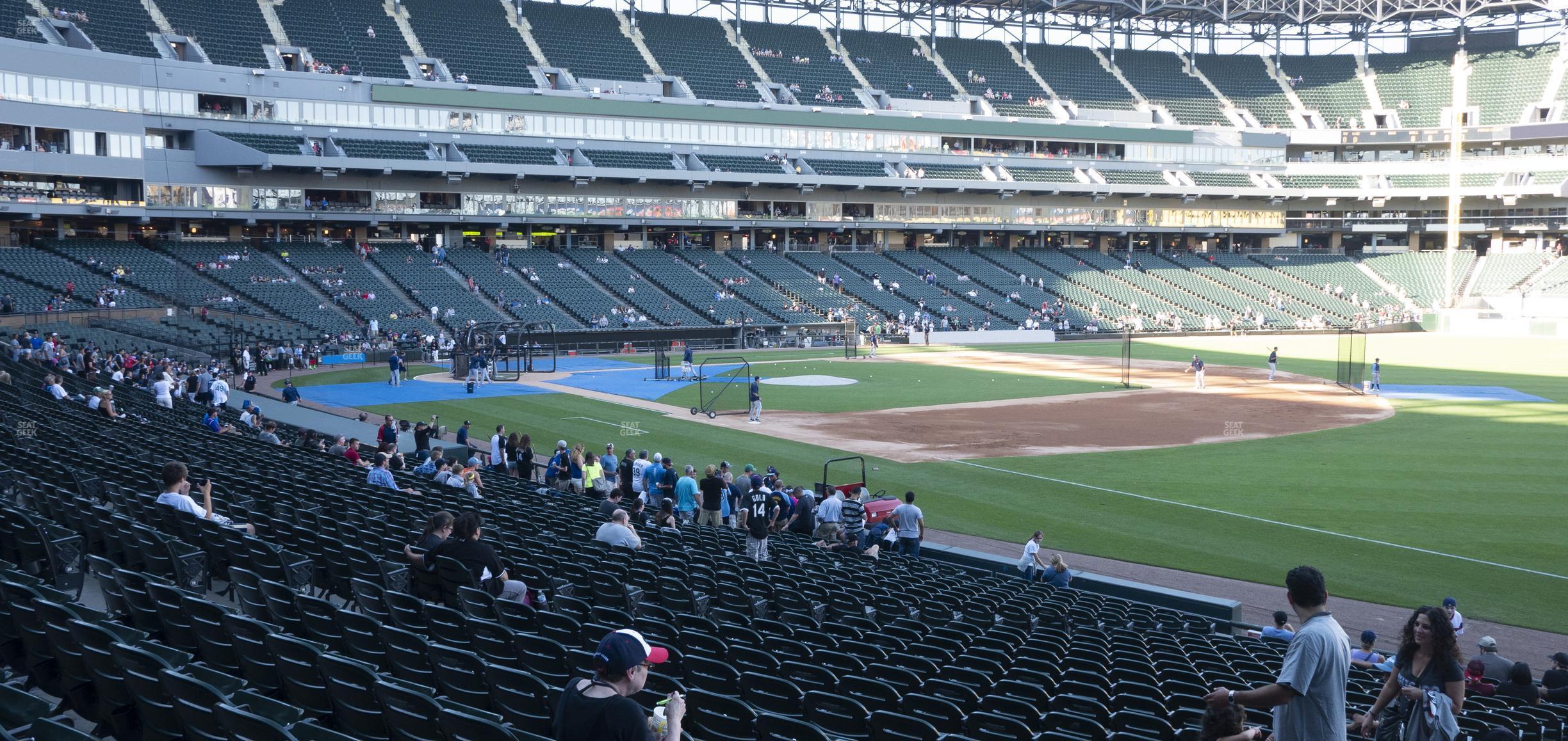 Seating view for Guaranteed Rate Field Section 116