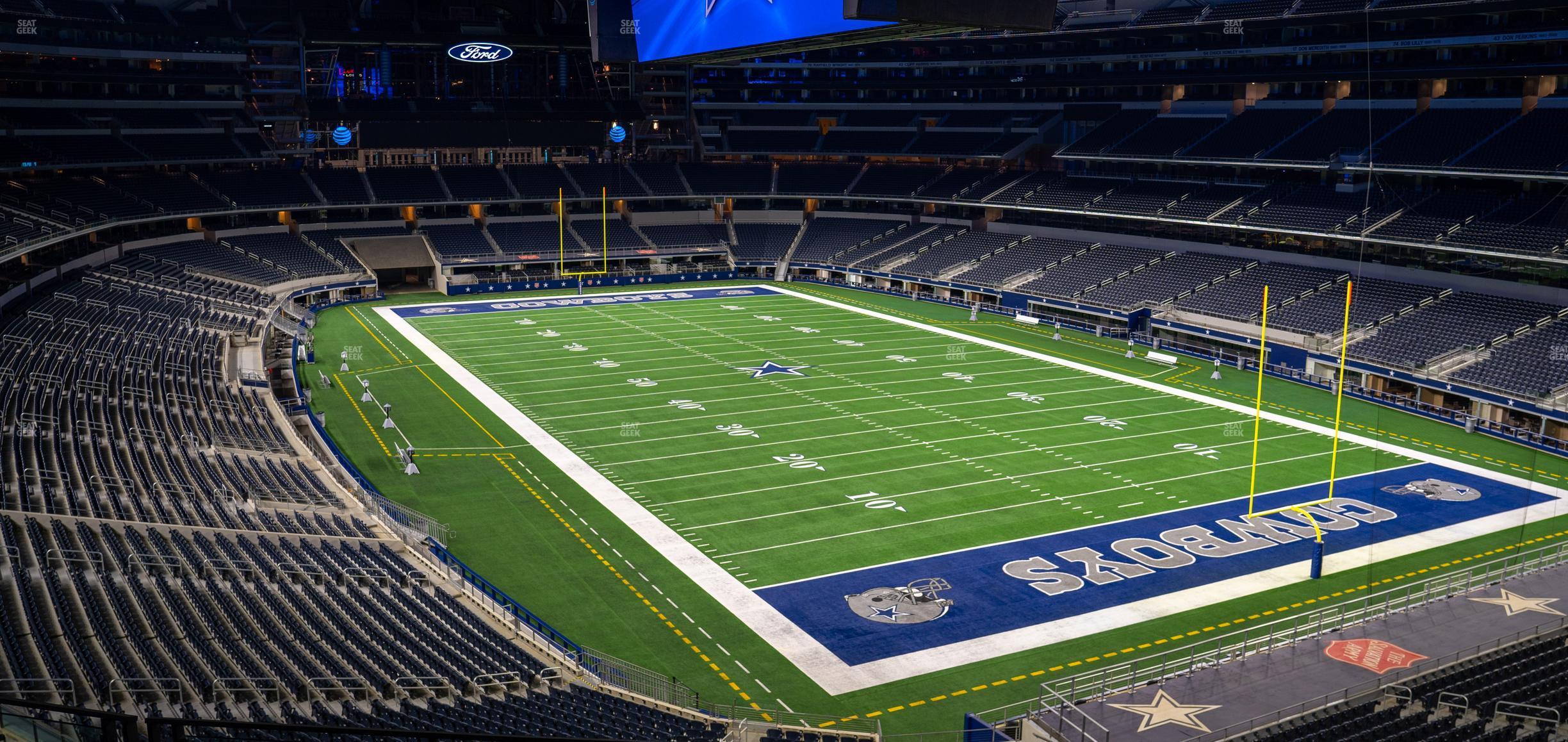 Seating view for AT&T Stadium Section 327