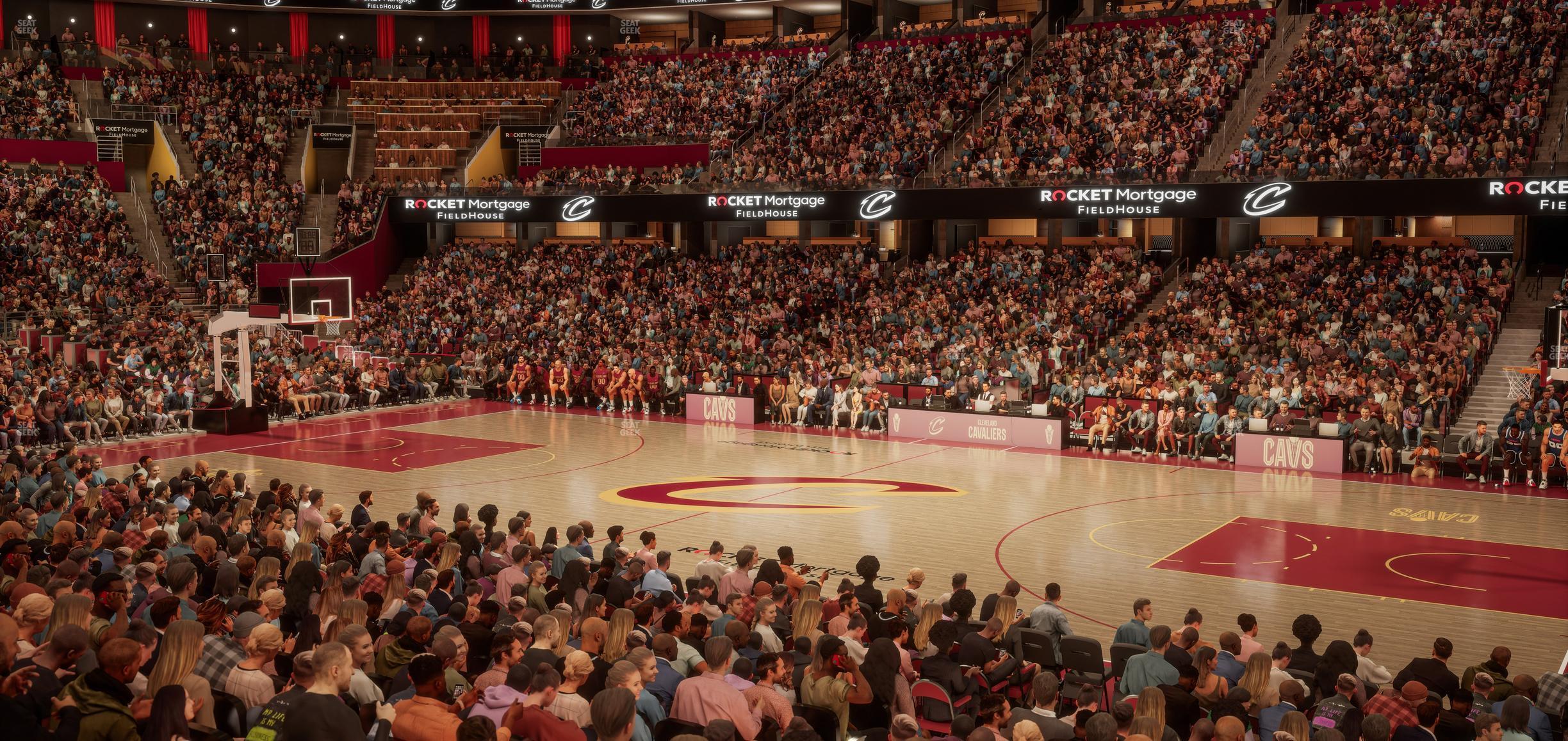 Seating view for Rocket Mortgage FieldHouse Section 119