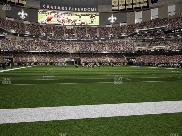 Seating view for Caesars Superdome Section Field Suite 8