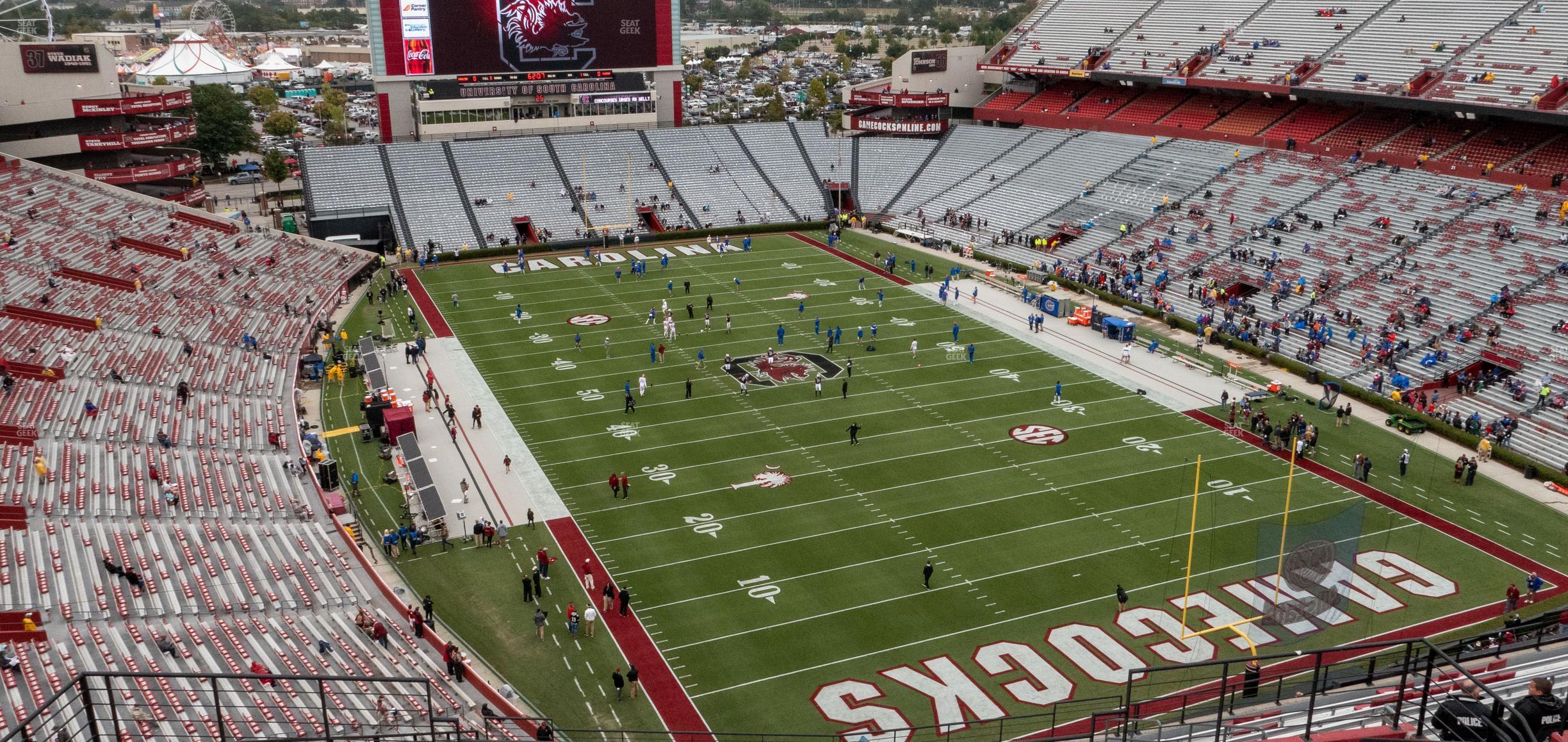 Seating view for Williams Brice Stadium Section 901