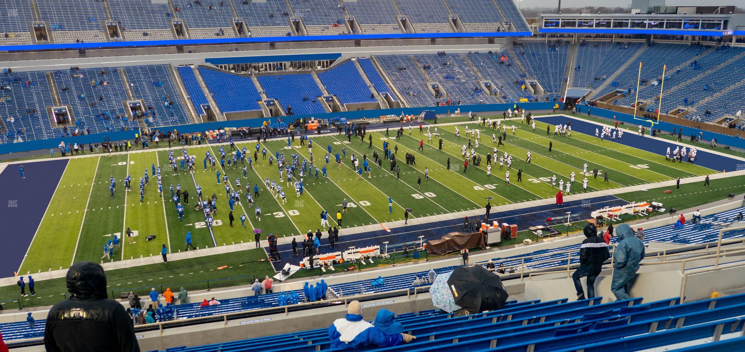 Seating view for Kroger Field Section 204