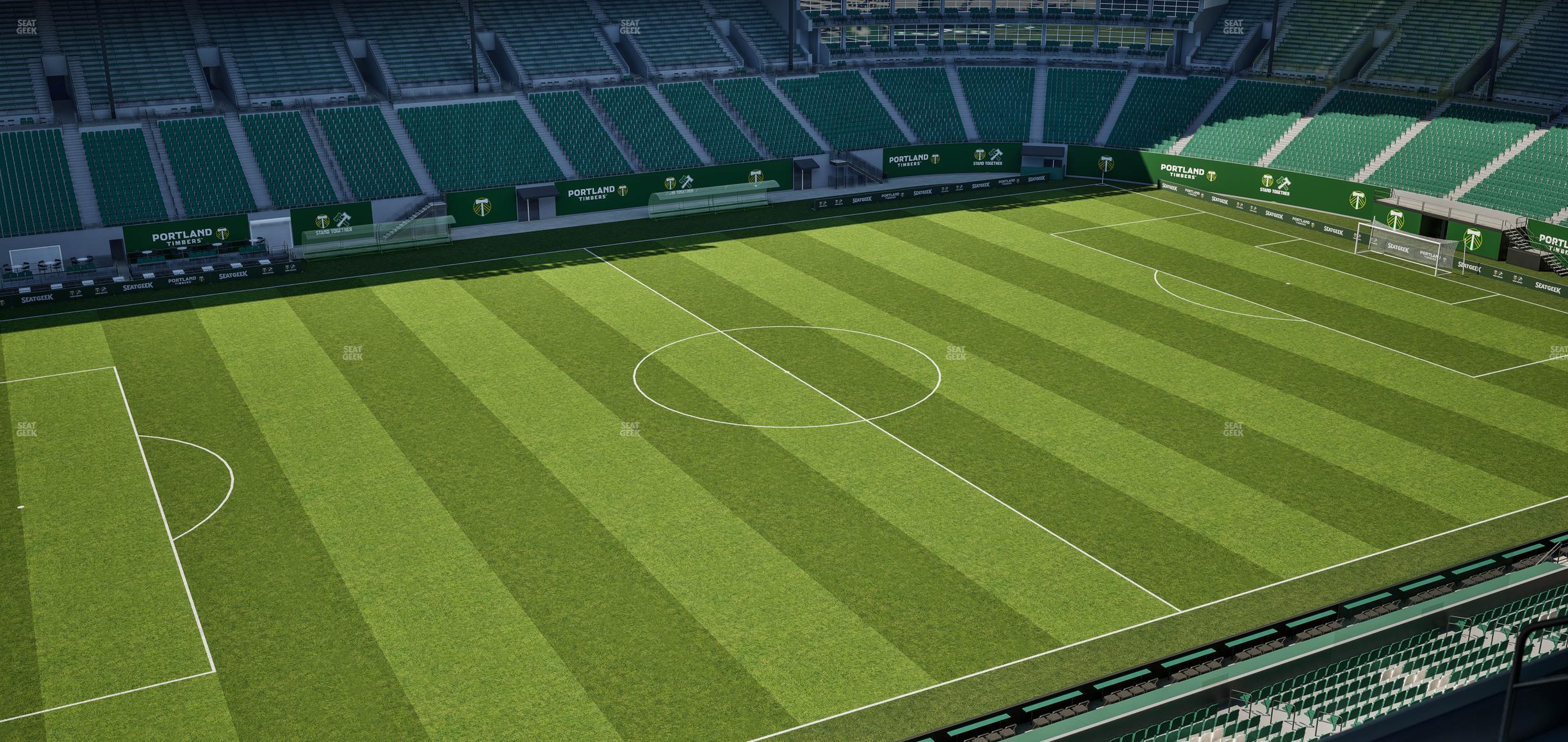 Seating view for Providence Park Section East Vista 2