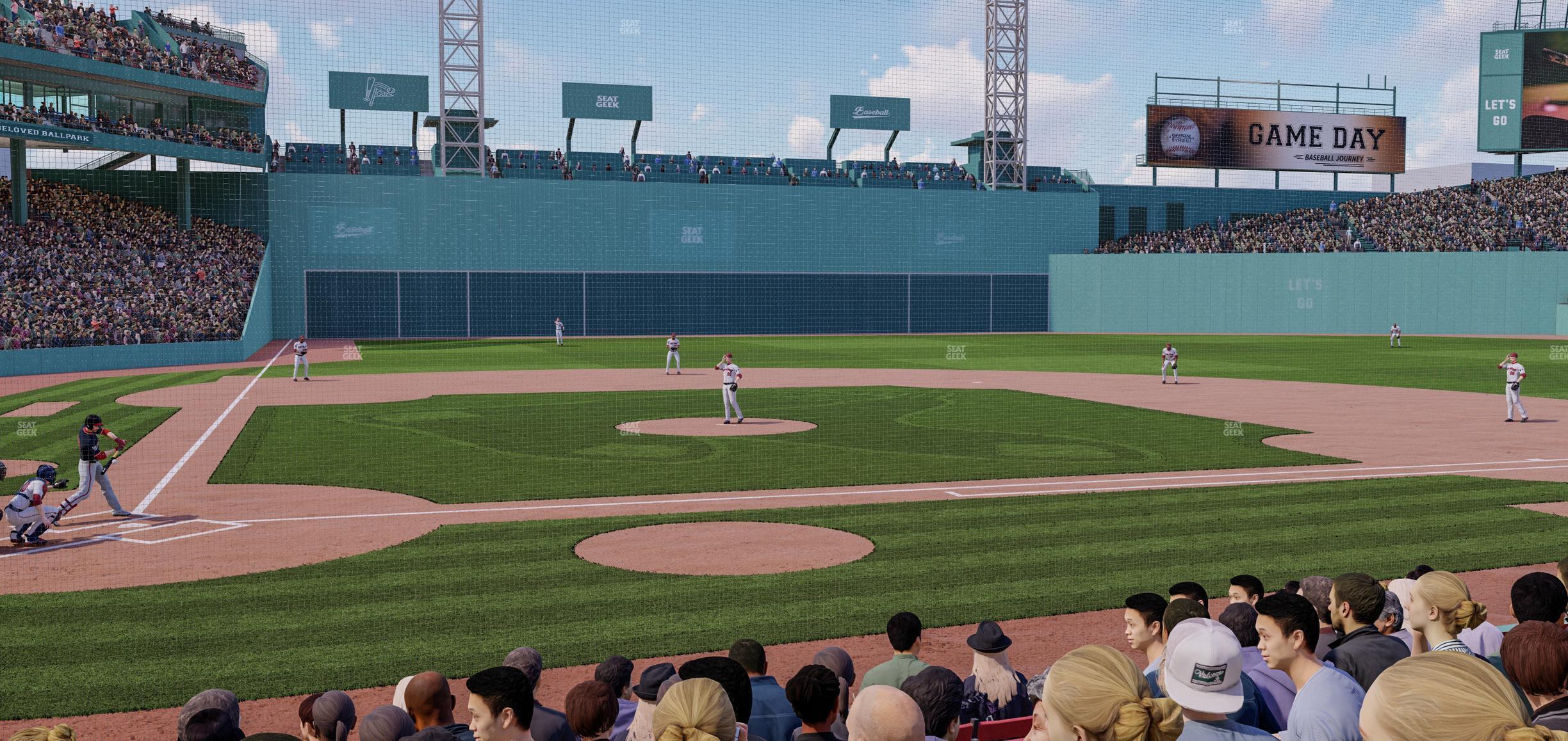 Seating view for Fenway Park Section Field Box 37