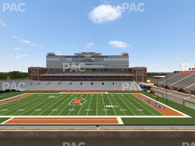 Seating view for Memorial Stadium - IL Section 204