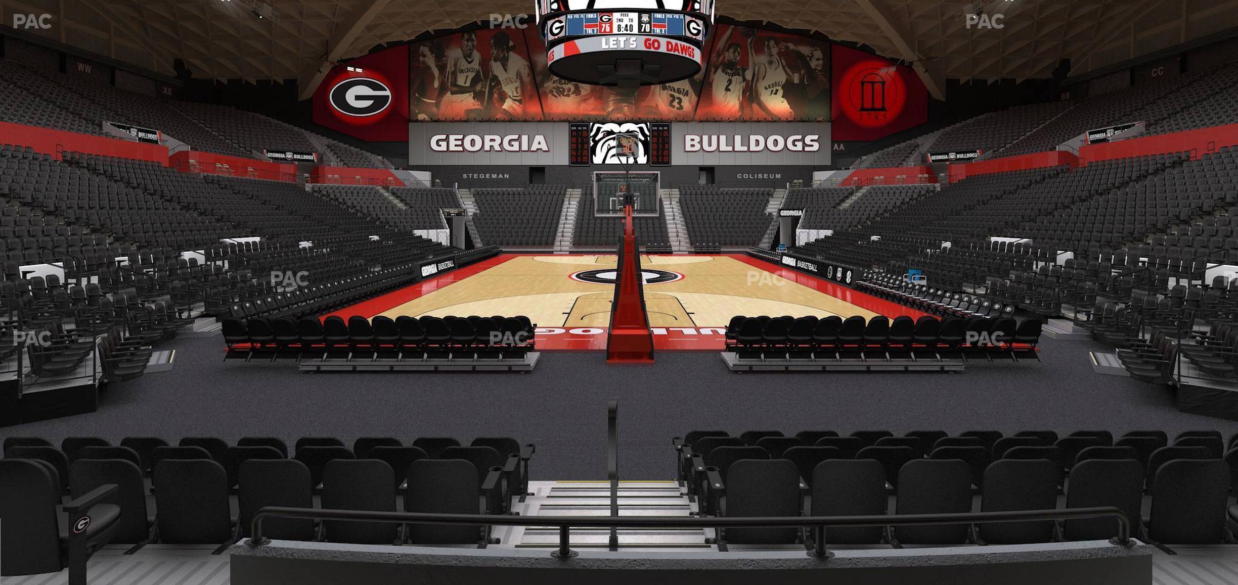 Seating view for Stegeman Coliseum Section M