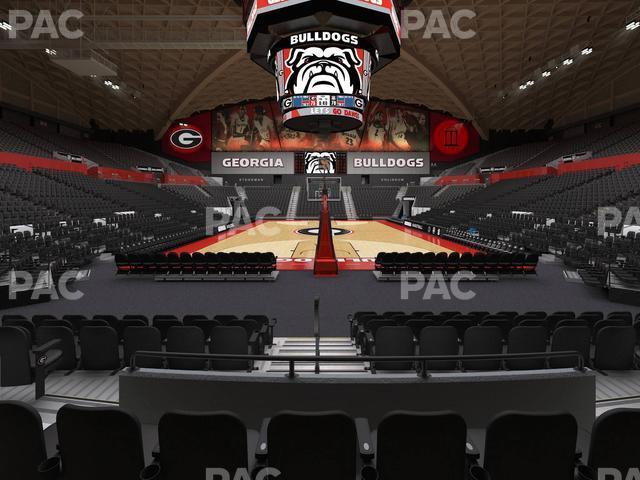 Seating view for Stegeman Coliseum Section M