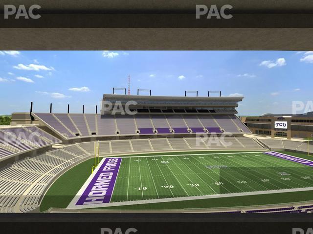 Seating view for Amon G Carter Stadium Section Champions Suite 15