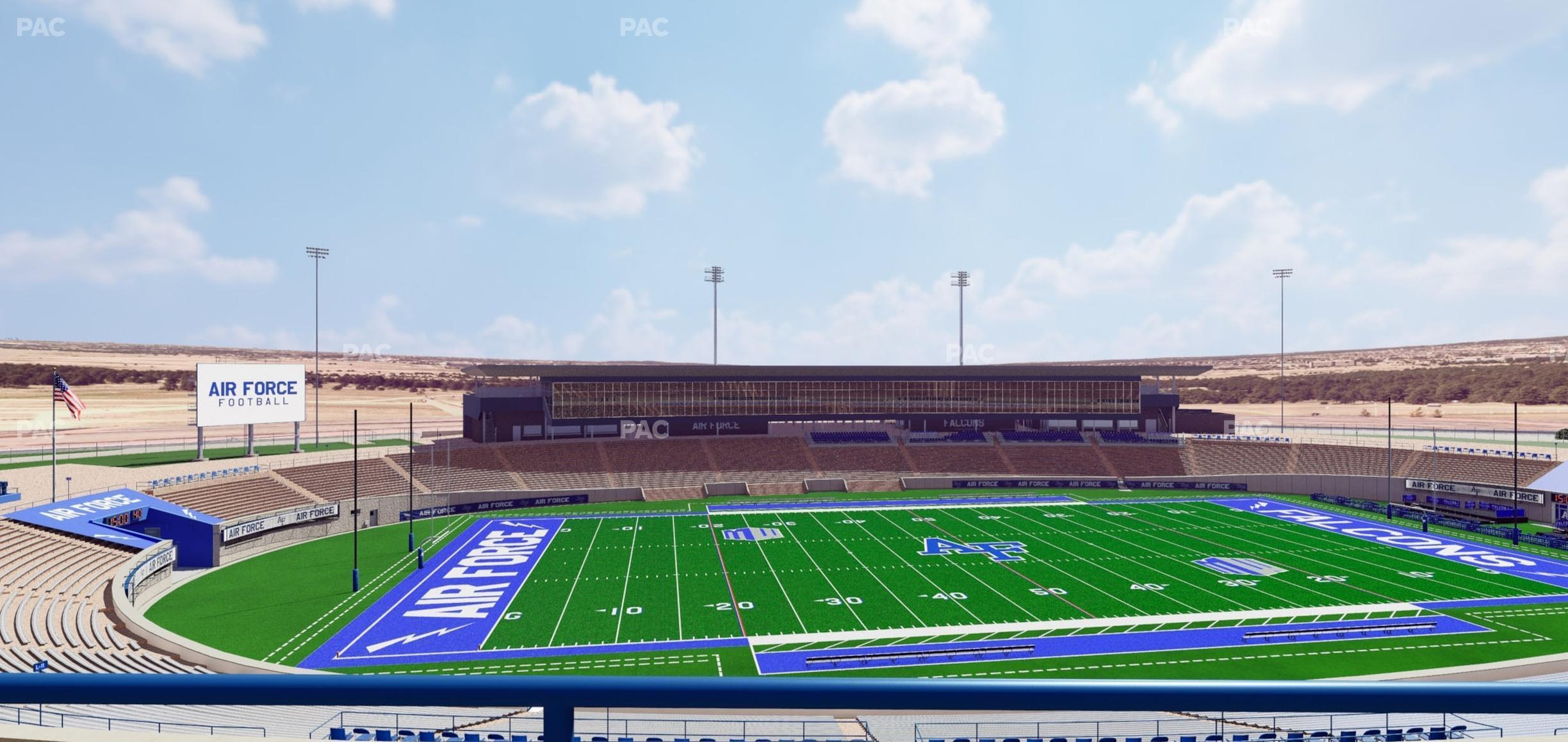 Seating view for Falcon Stadium Section M 10