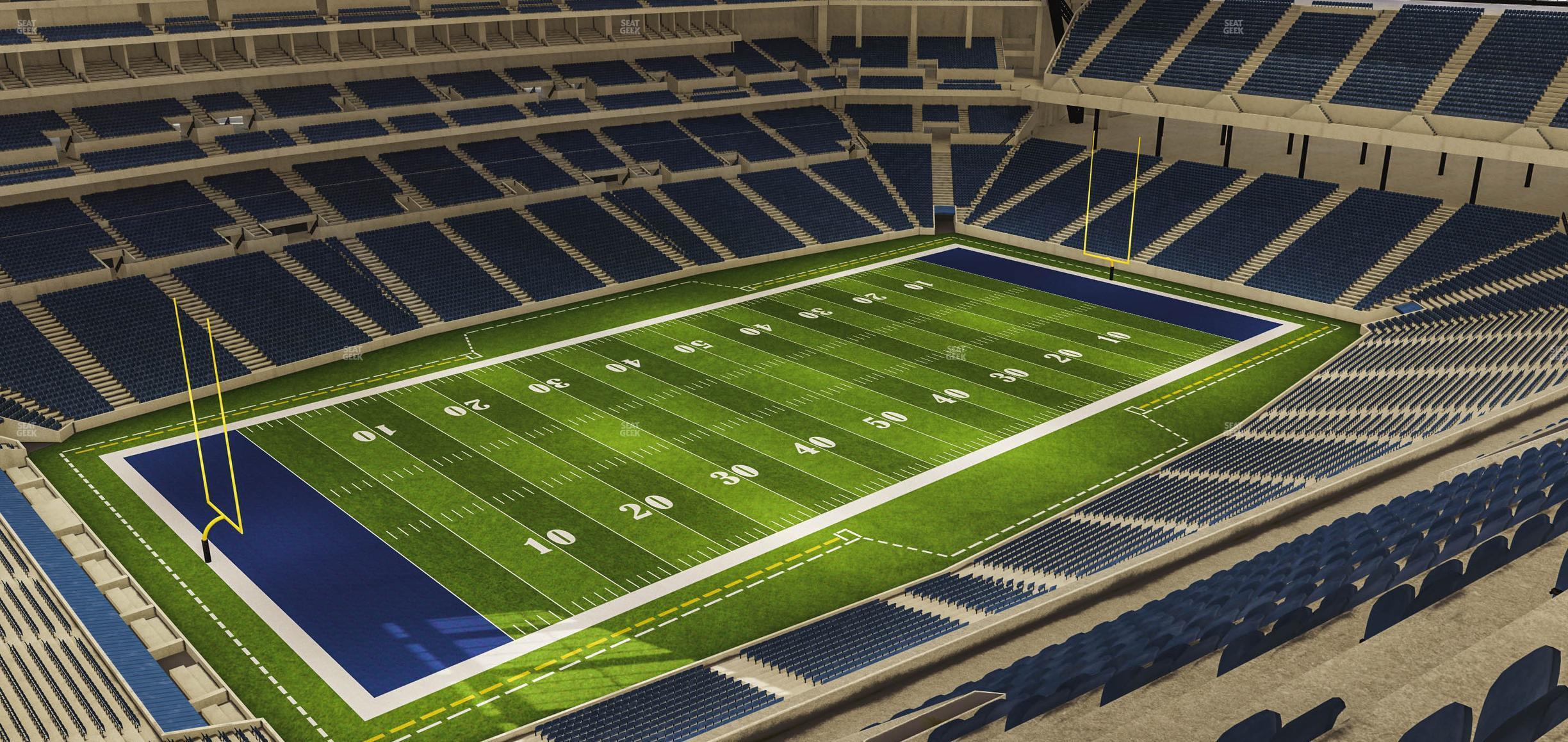 Seating view for Lucas Oil Stadium Section 619