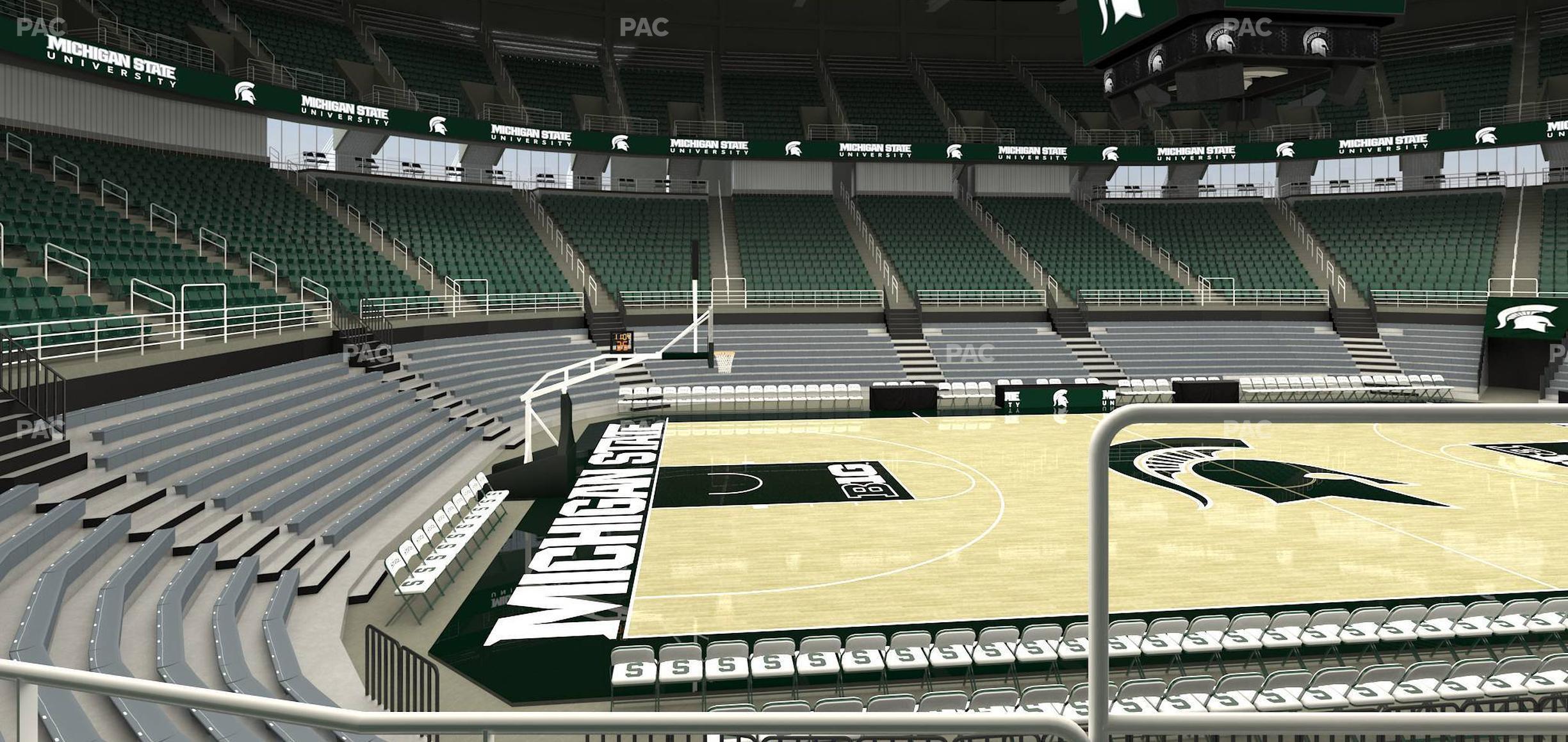 Seating view for Jack Breslin Student Events Center Section 129