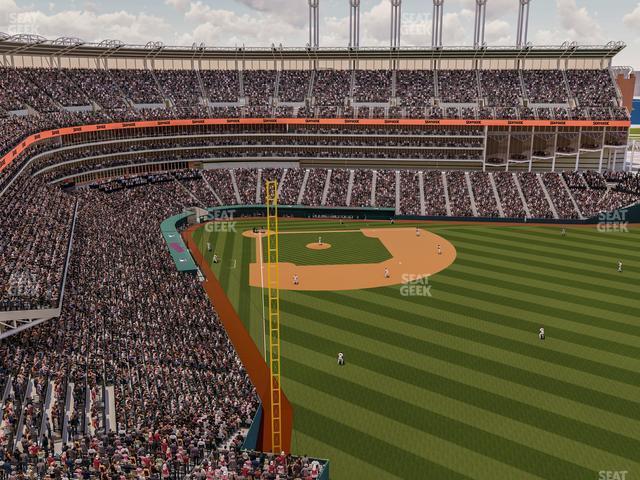 Seating view for Progressive Field Section Standing Right Field Terrace 514