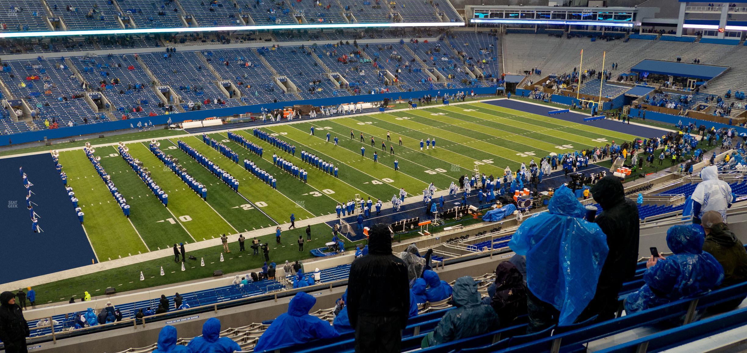 Seating view for Kroger Field Section 223