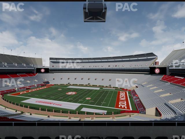 Seating view for Bryant Denny Stadium Section Champions Club 4