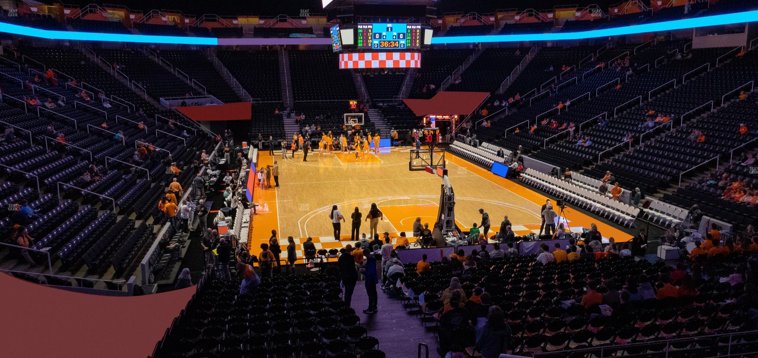 Seating view for Thompson-Boling Arena at Food City Center Section 130