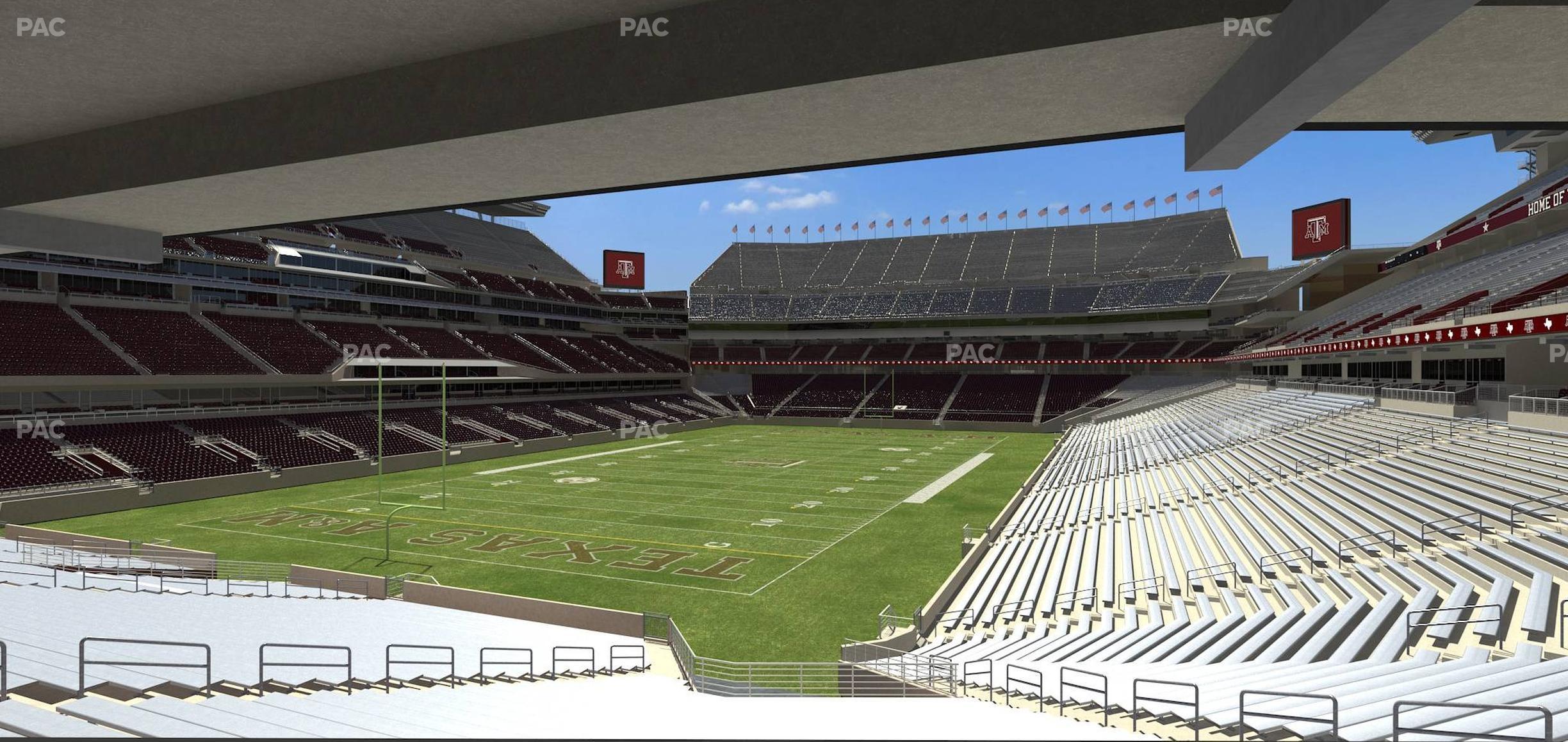 Seating view for Kyle Field Section 130