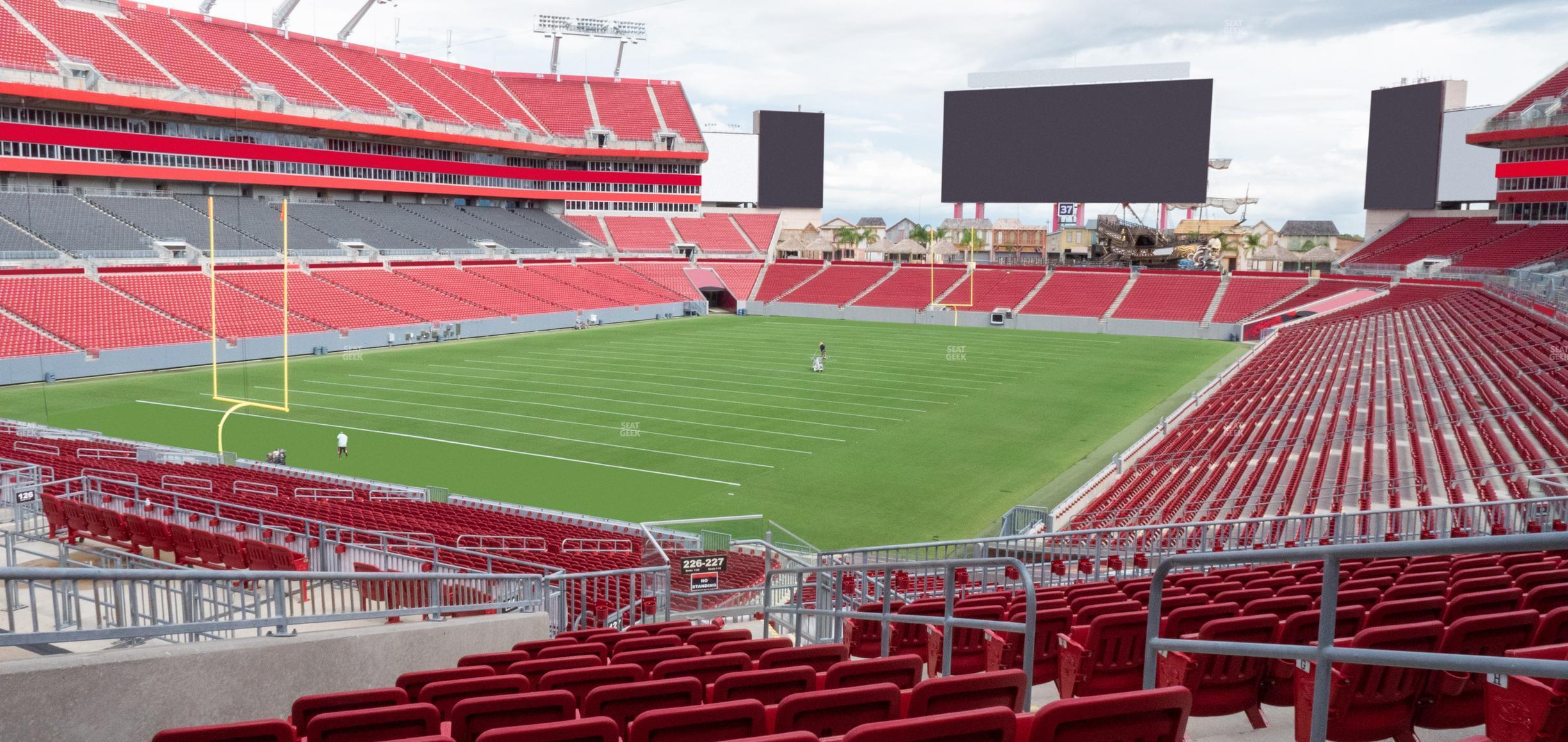 Seating view for Raymond James Stadium Section 226