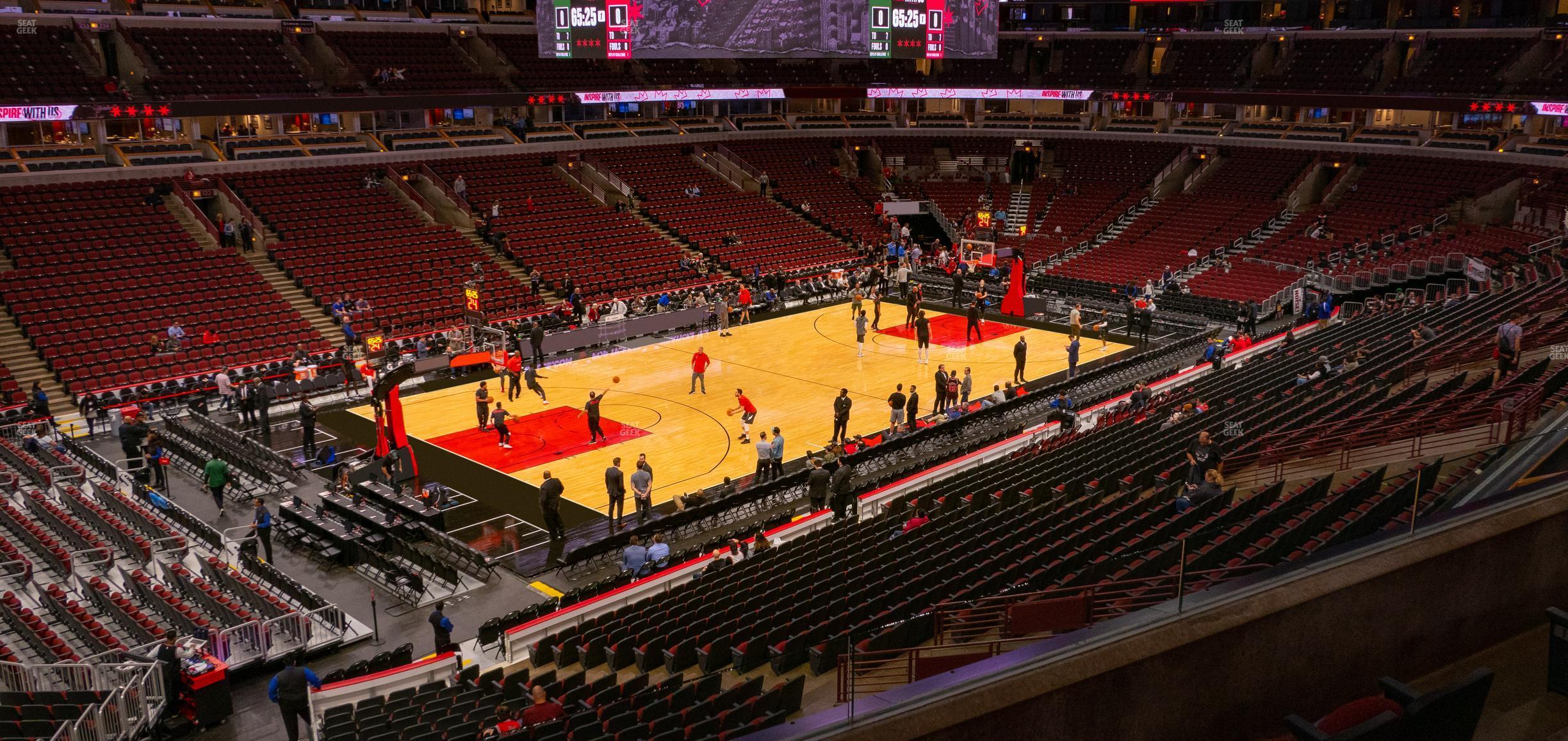 Seating view for United Center Section 221