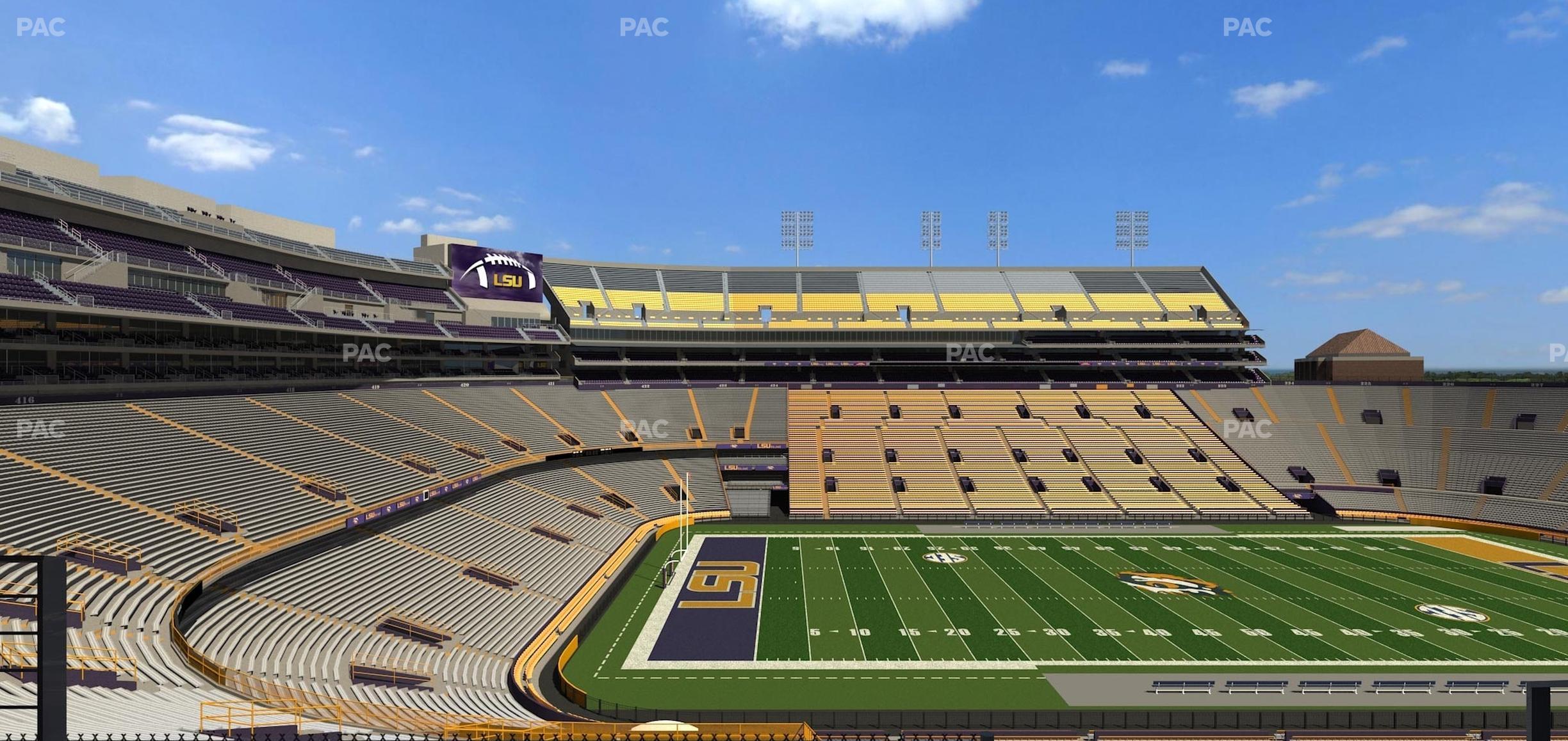 Seating view for Tiger Stadium Section Suite 123