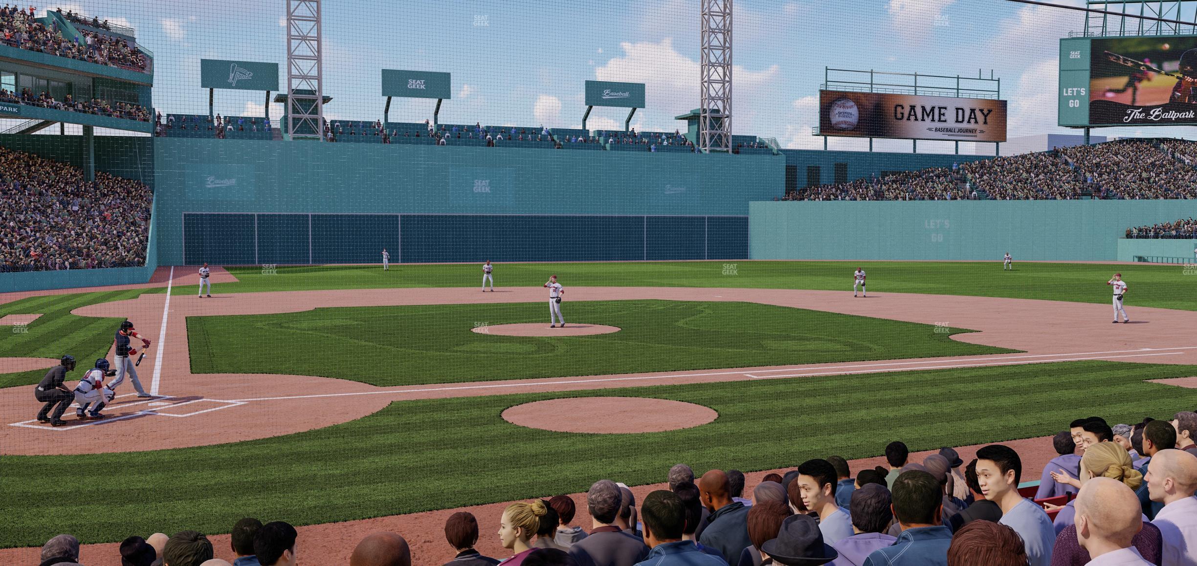 Seating view for Fenway Park Section Field Box 38