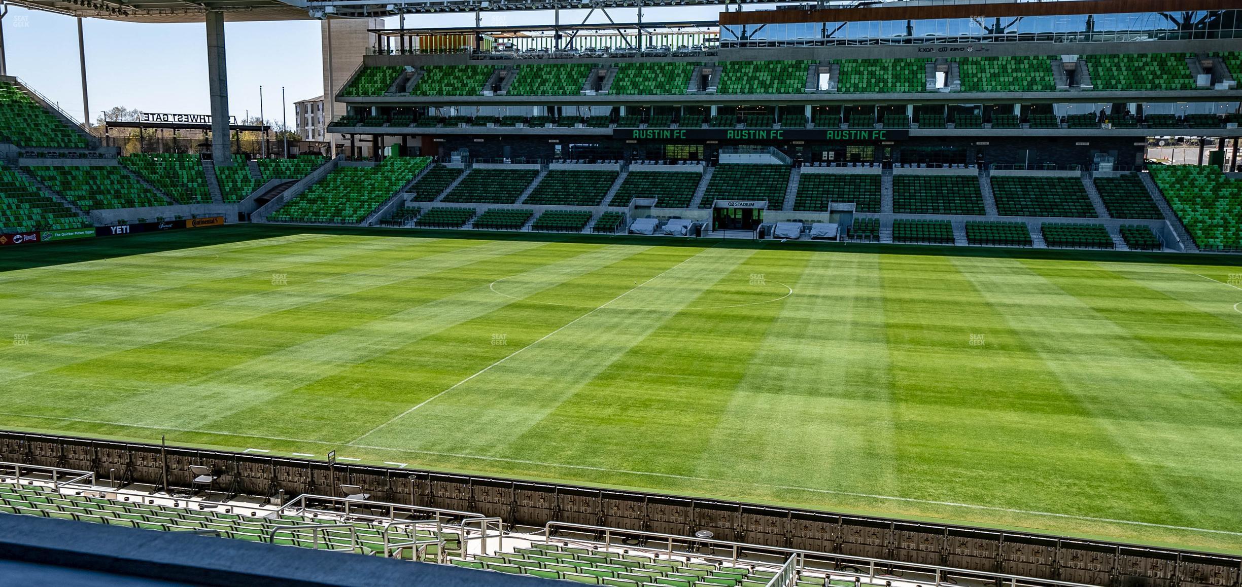 Seating view for Q2 Stadium Section Loge 131 D