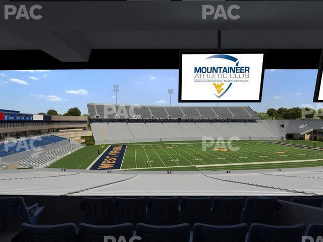 Seating view for Mountaineer Field at Milan Puskar Stadium Section Field Box 47