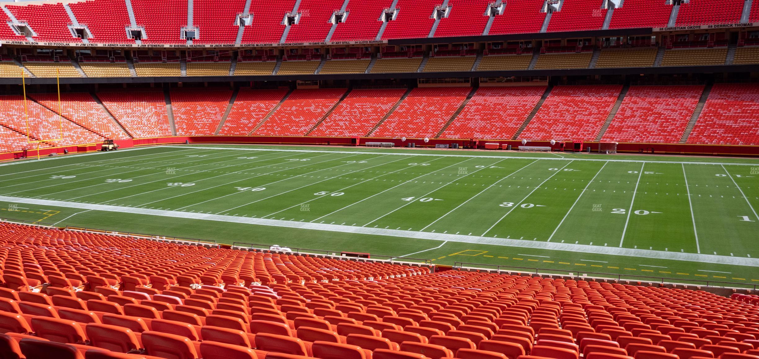 Seating view for GEHA Field at Arrowhead Stadium Section Ada 117