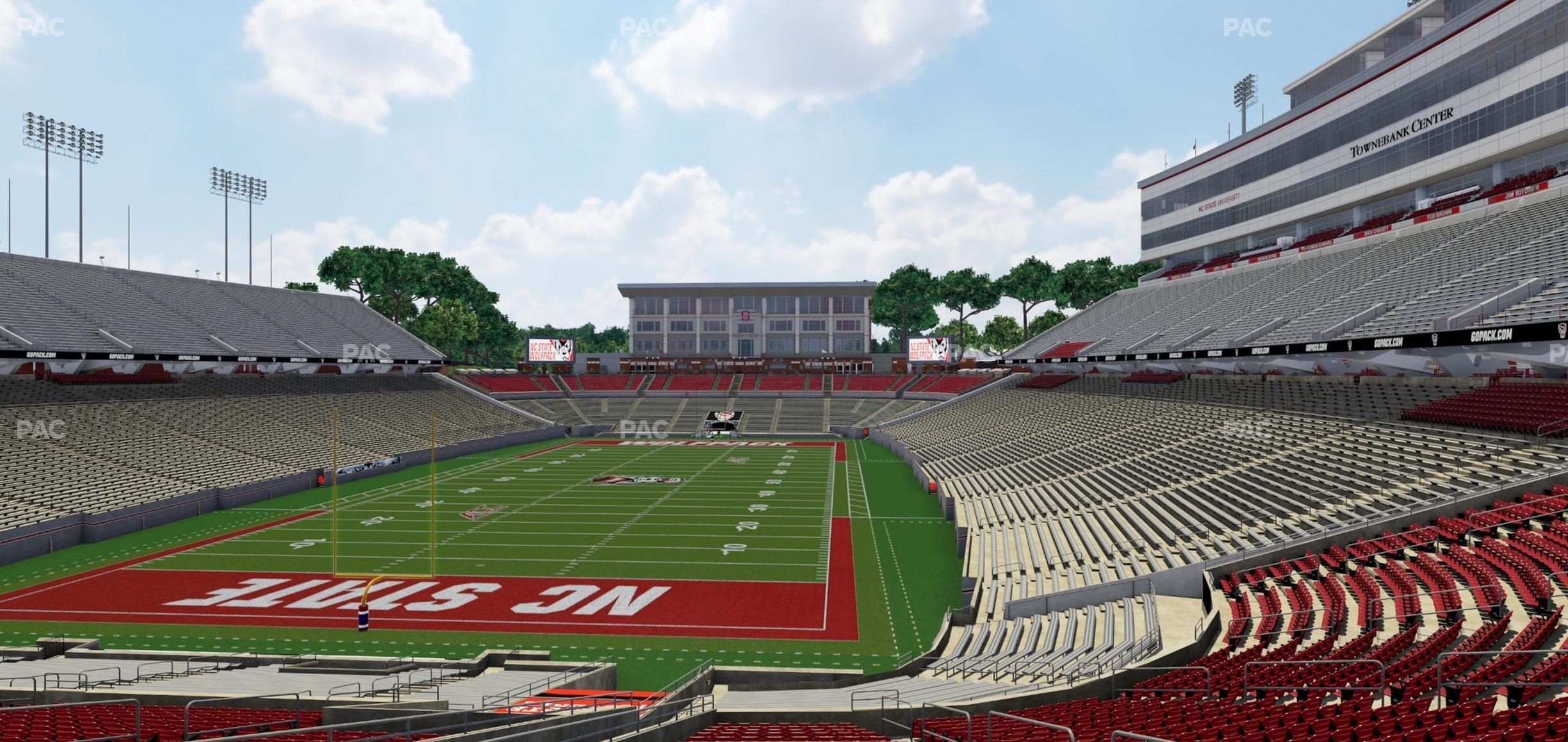 Seating view for Carter-Finley Stadium Section 219