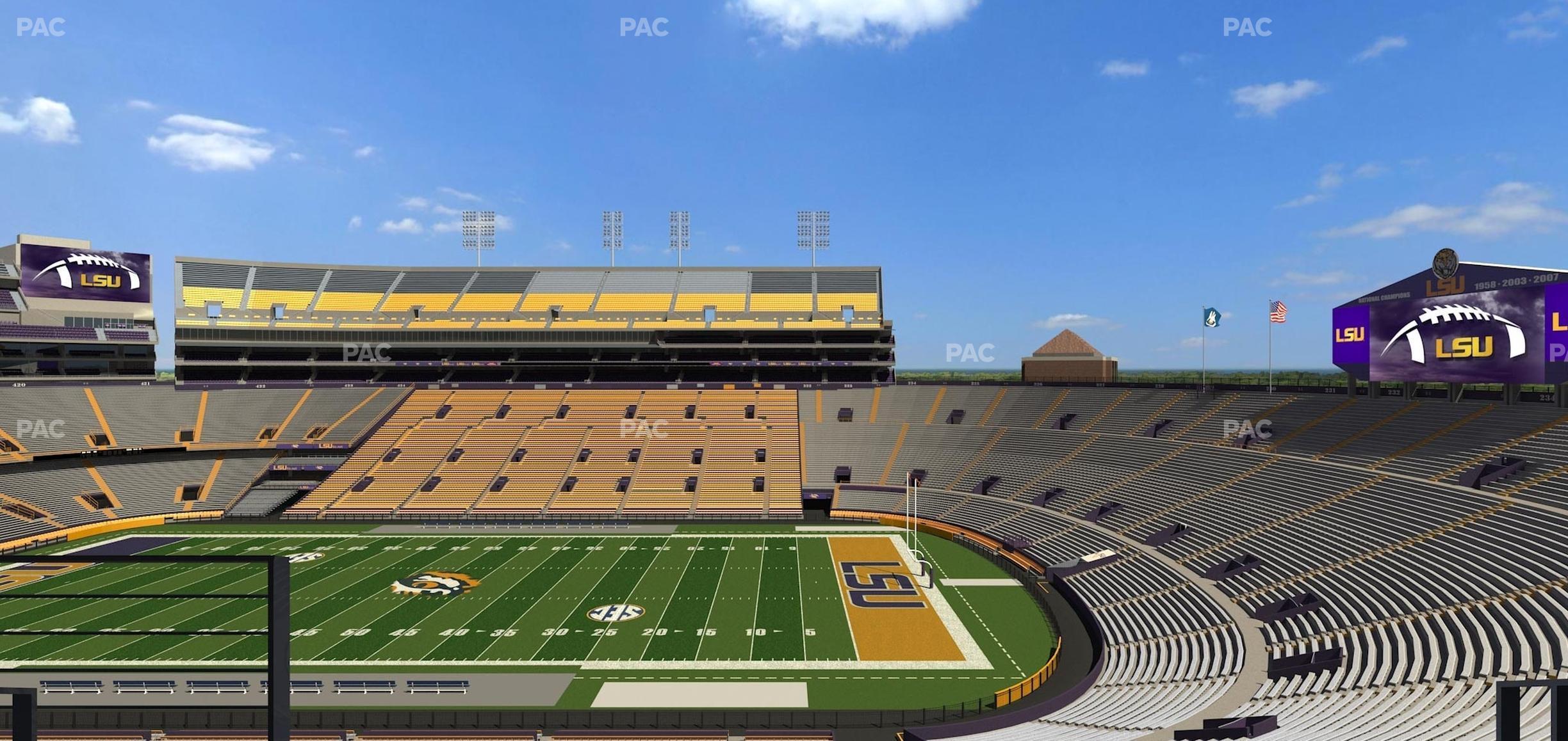 Seating view for Tiger Stadium Section Suite 105