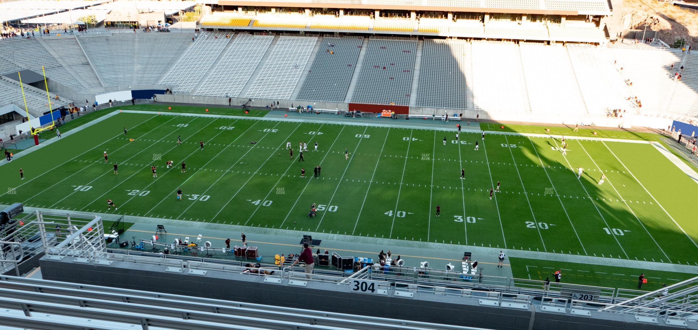 Seating view for Mountain America Stadium Section 304