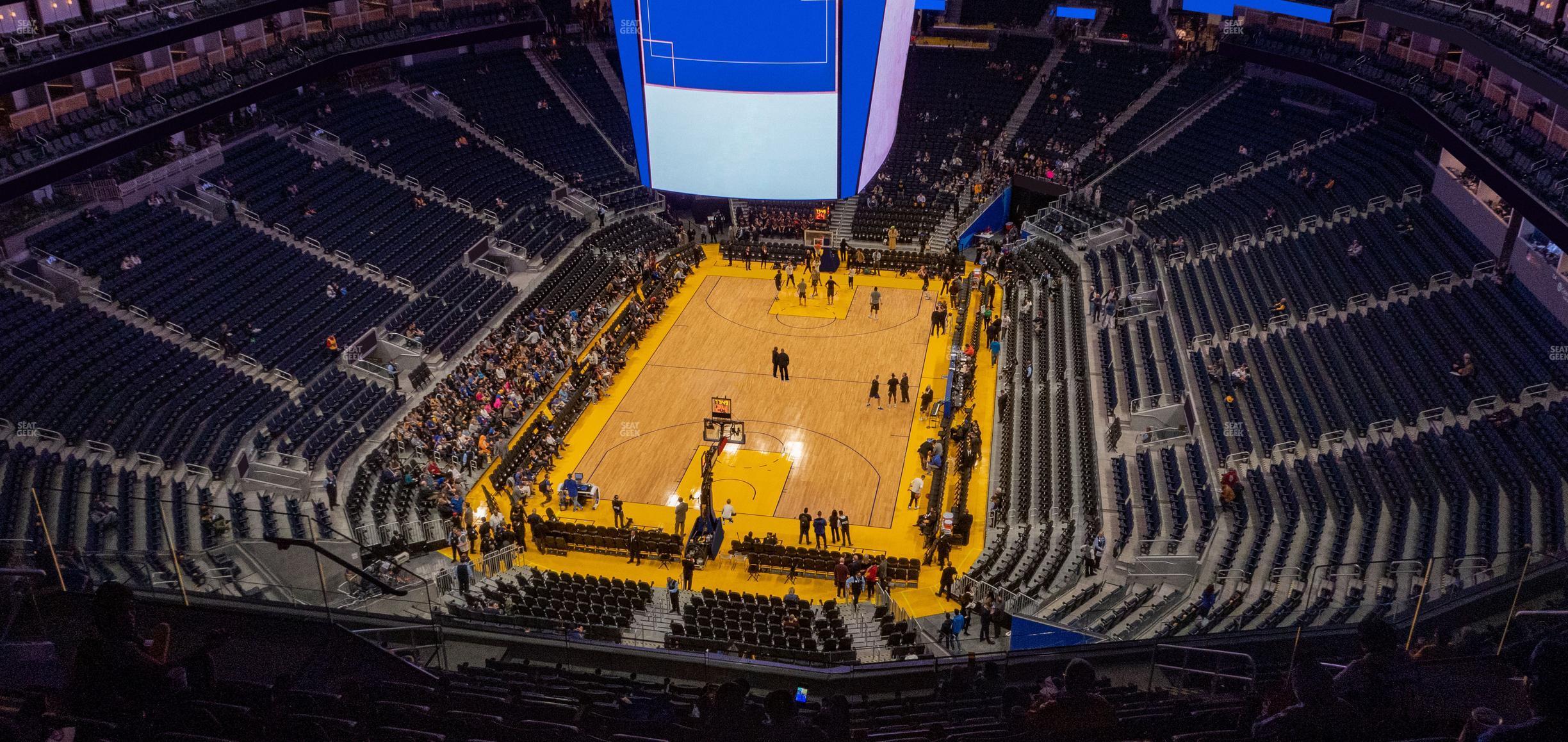 Seating view for Chase Center Section 212