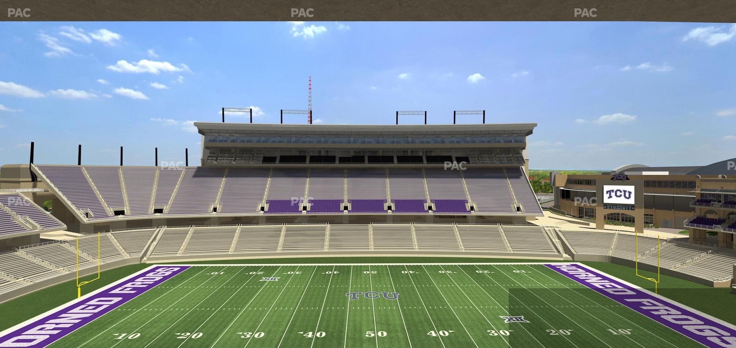 Seating view for Amon G Carter Stadium Section Champions Suite 10