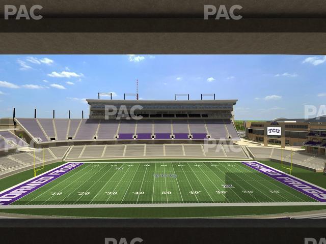 Seating view for Amon G Carter Stadium Section Champions Suite 10