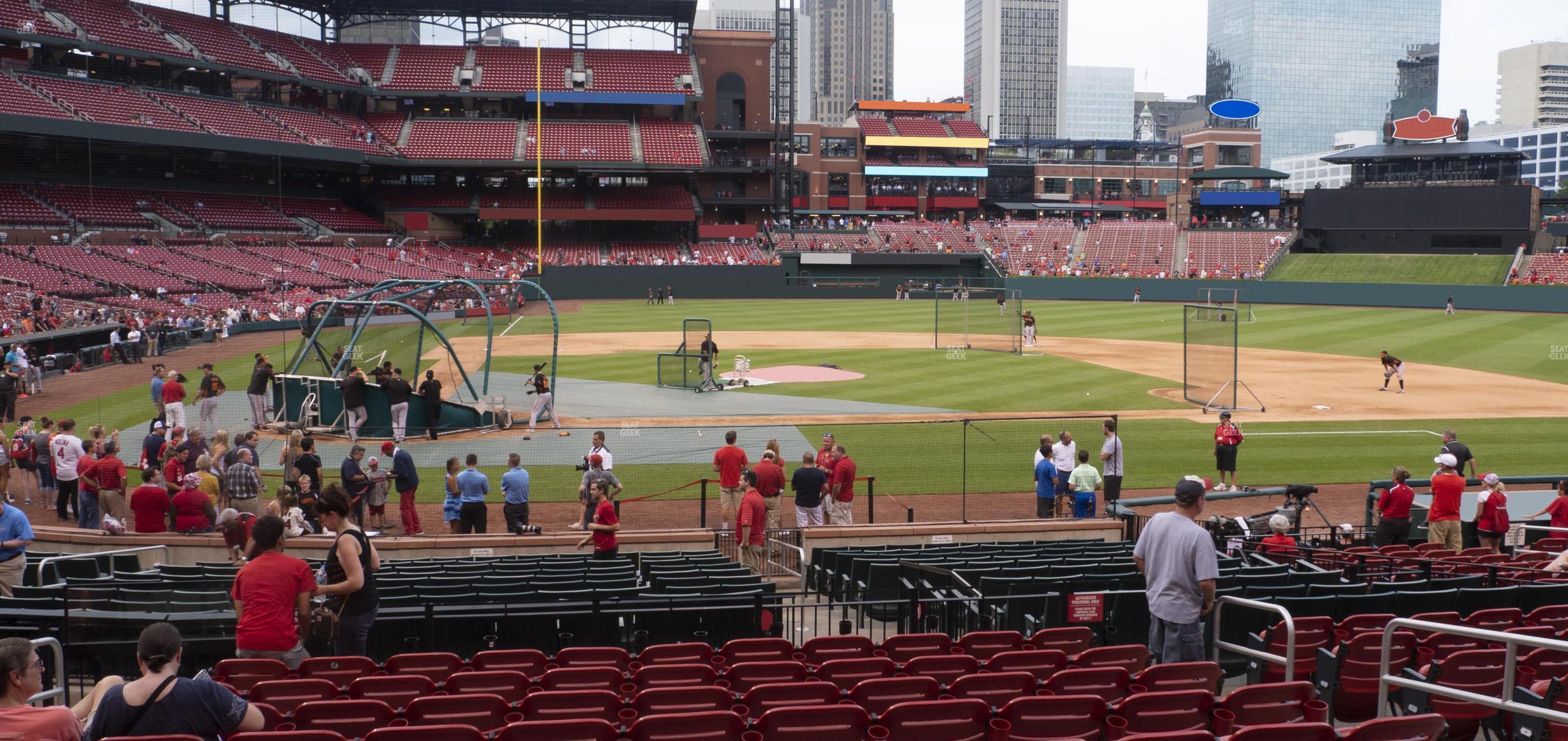 Seating view for Busch Stadium Section Home Field Box 146