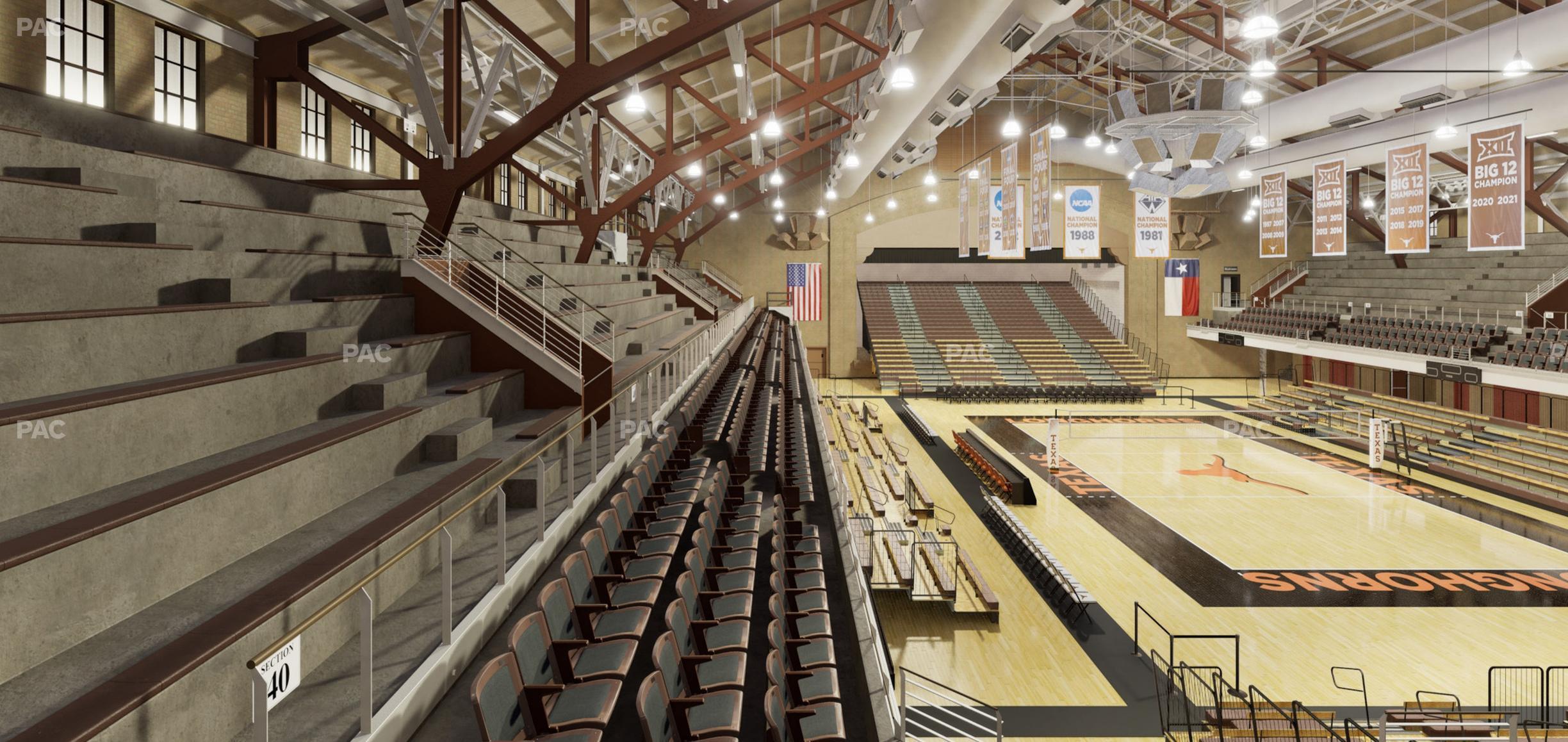 Seating view for Gregory Gym Section Bench 139