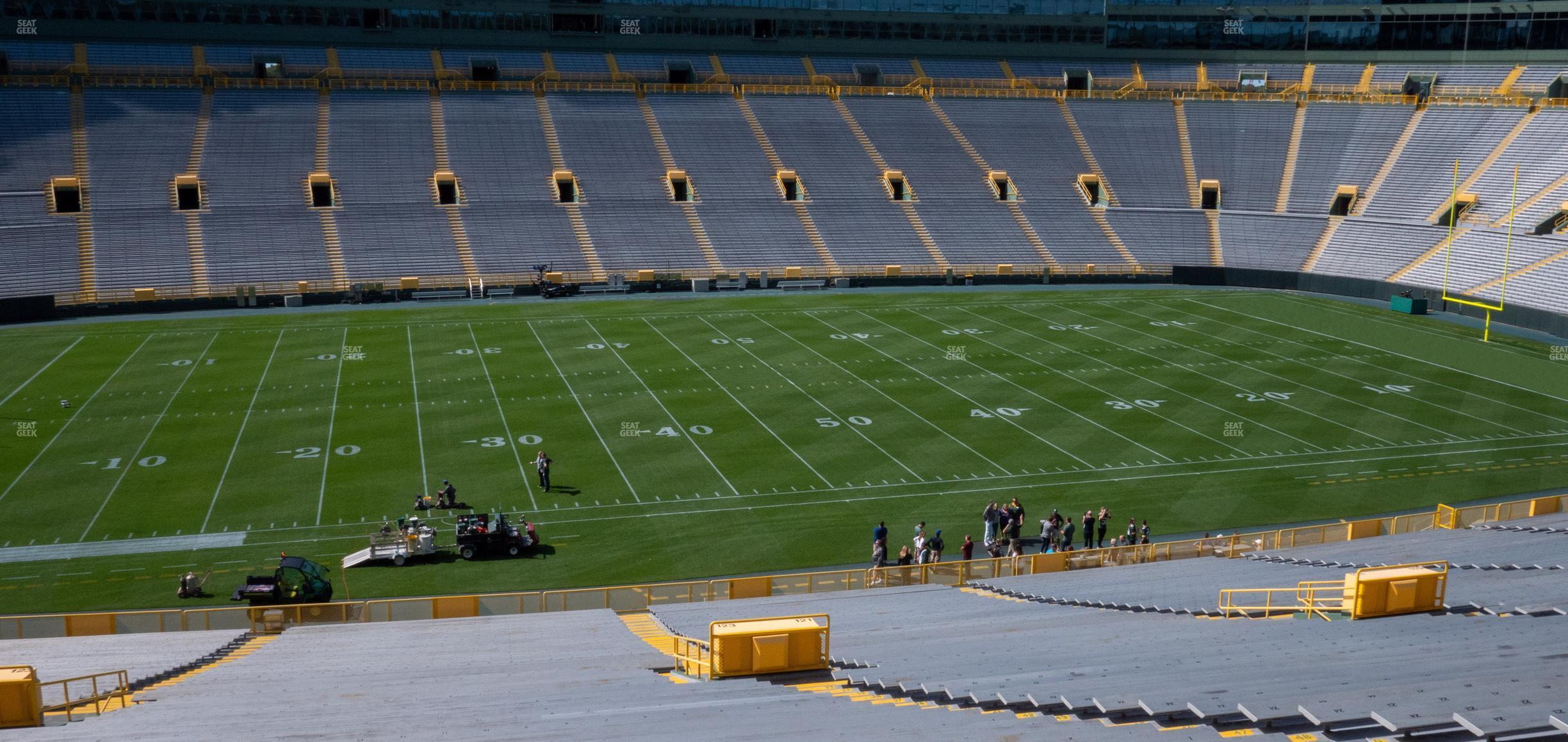 Seating view for Lambeau Field Section 123