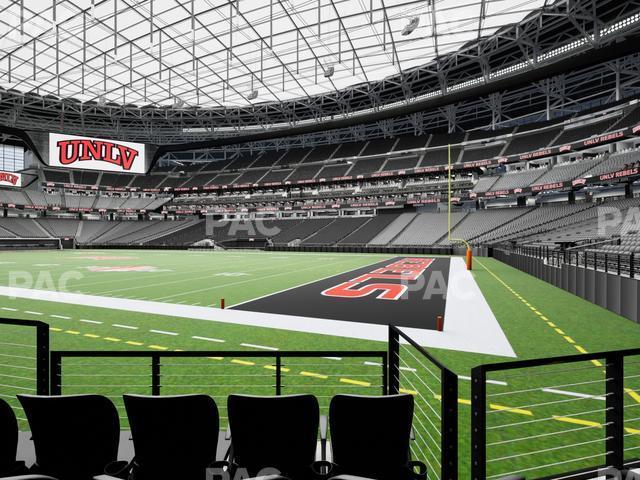 Seating view for Allegiant Stadium Section 128