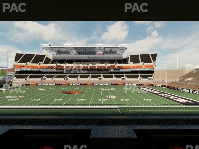 Seating view for Reser Stadium Section Box 8