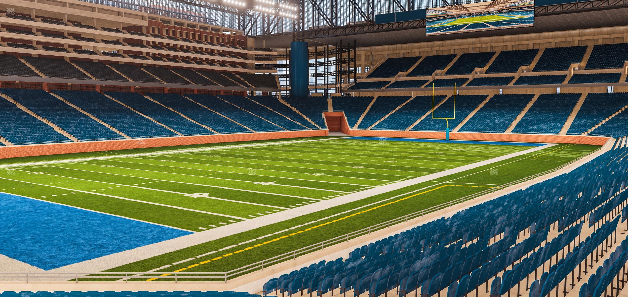 Seating view for Ford Field Section 121