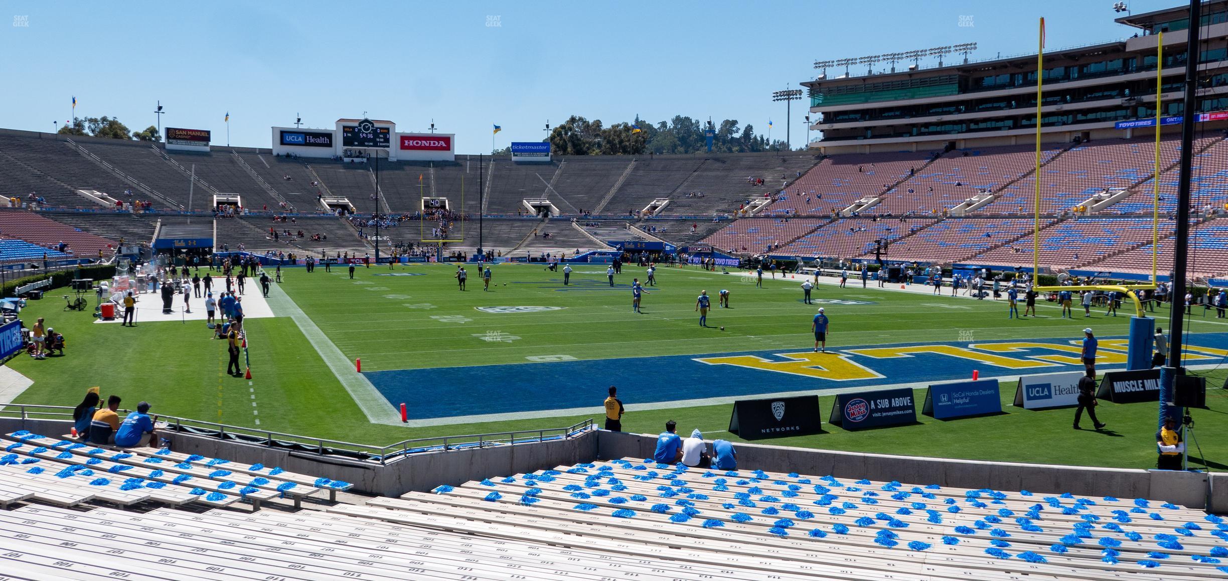 Seating view for Rose Bowl Stadium Section Lower 10