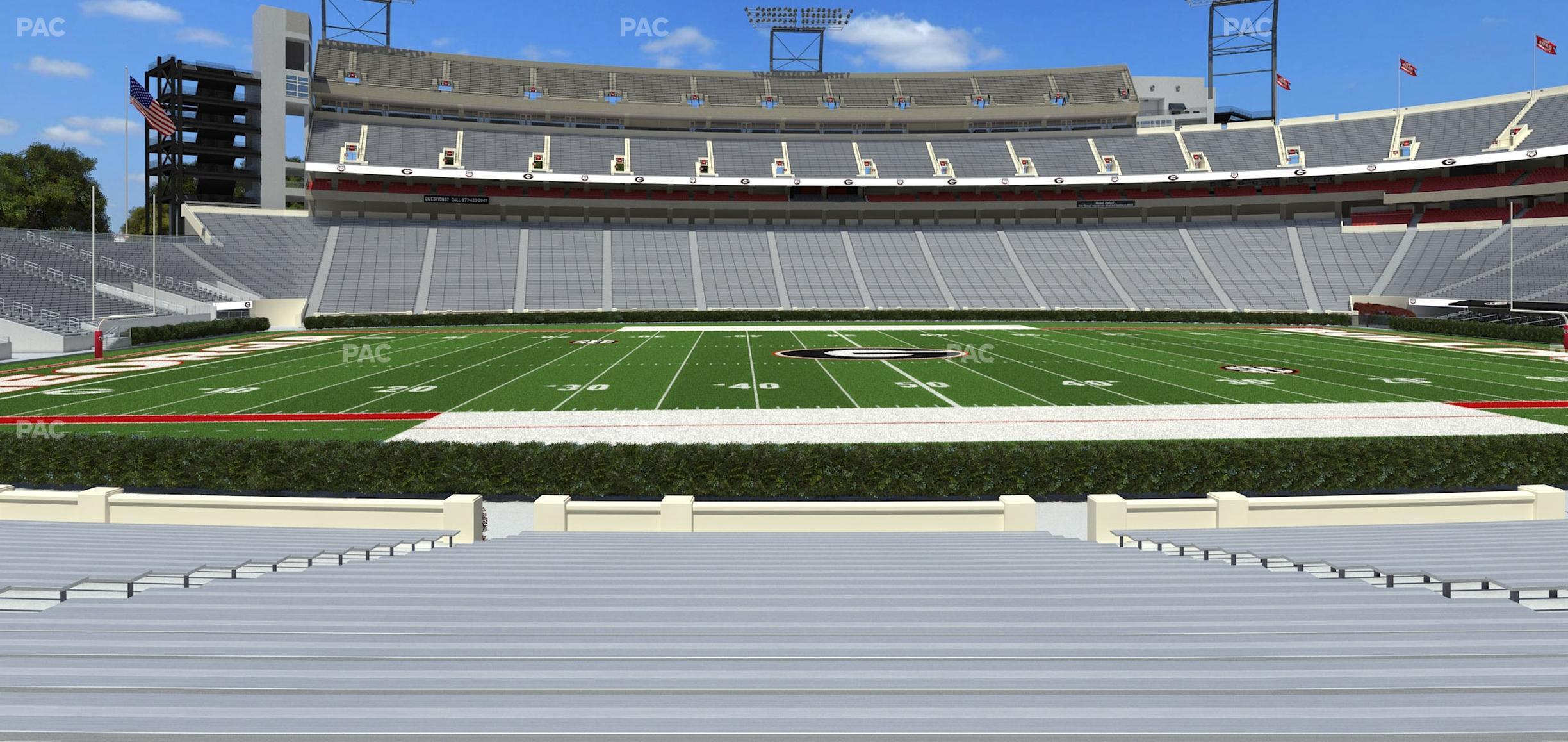 Seating view for Sanford Stadium Section 132