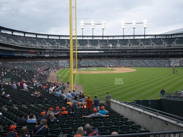 Seating view for Comerica Park Section 107