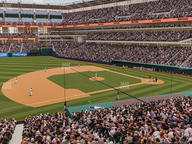 Seating view for Progressive Field Section Suite 158