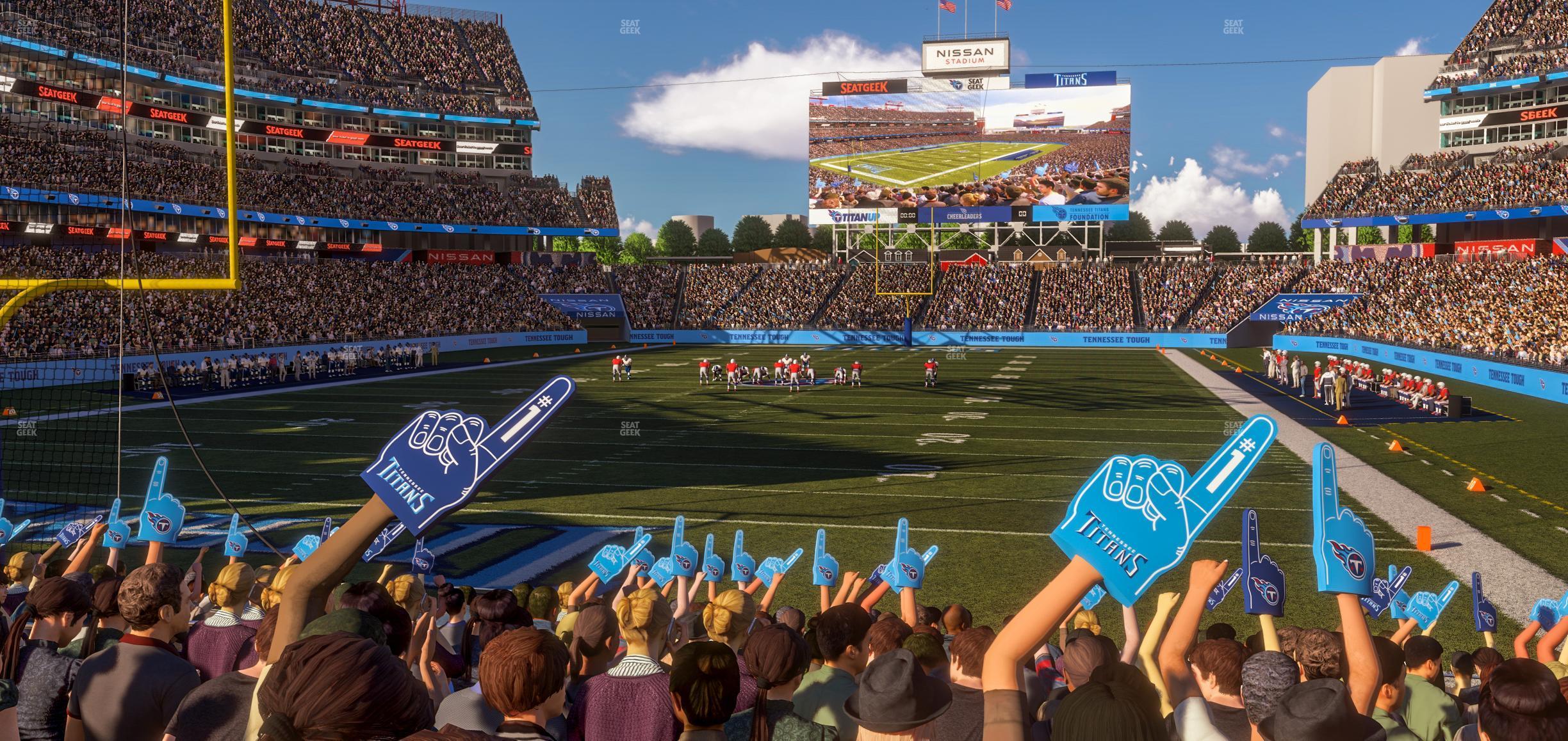 Seating view for Nissan Stadium Section 122