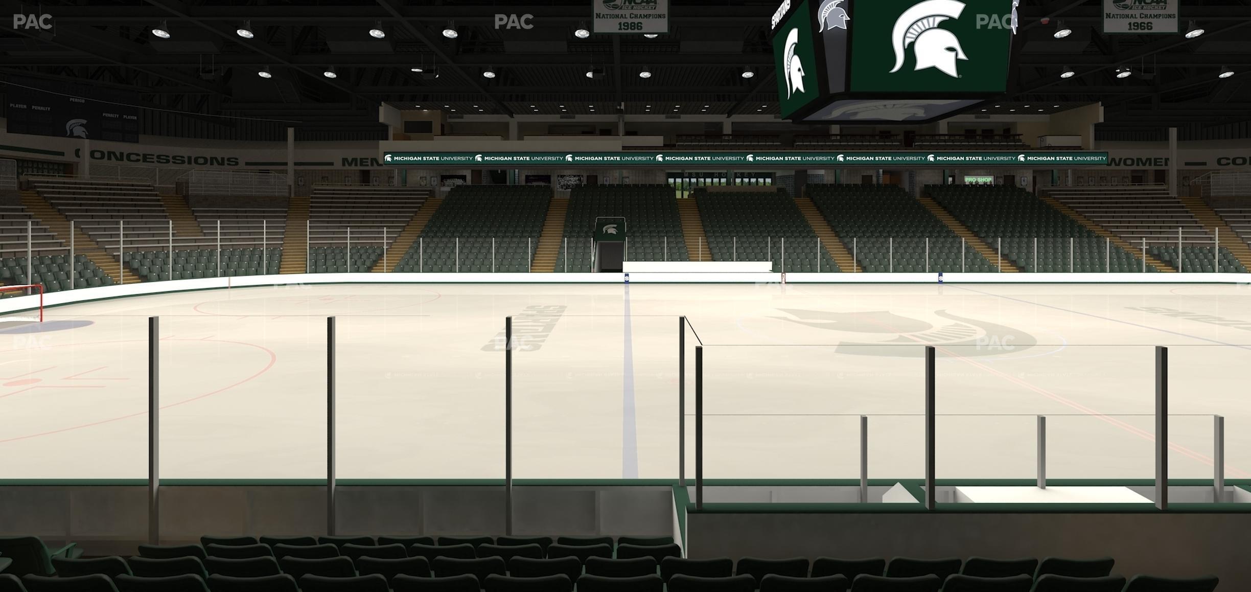 Seating view for Munn Ice Arena Section V