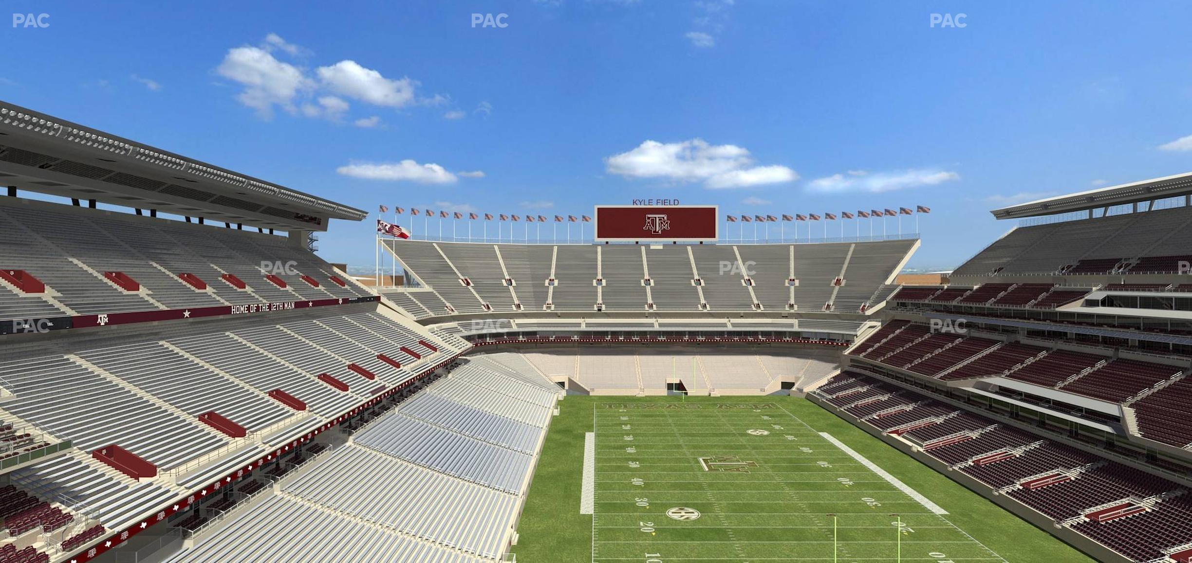 Seating view for Kyle Field Section 323