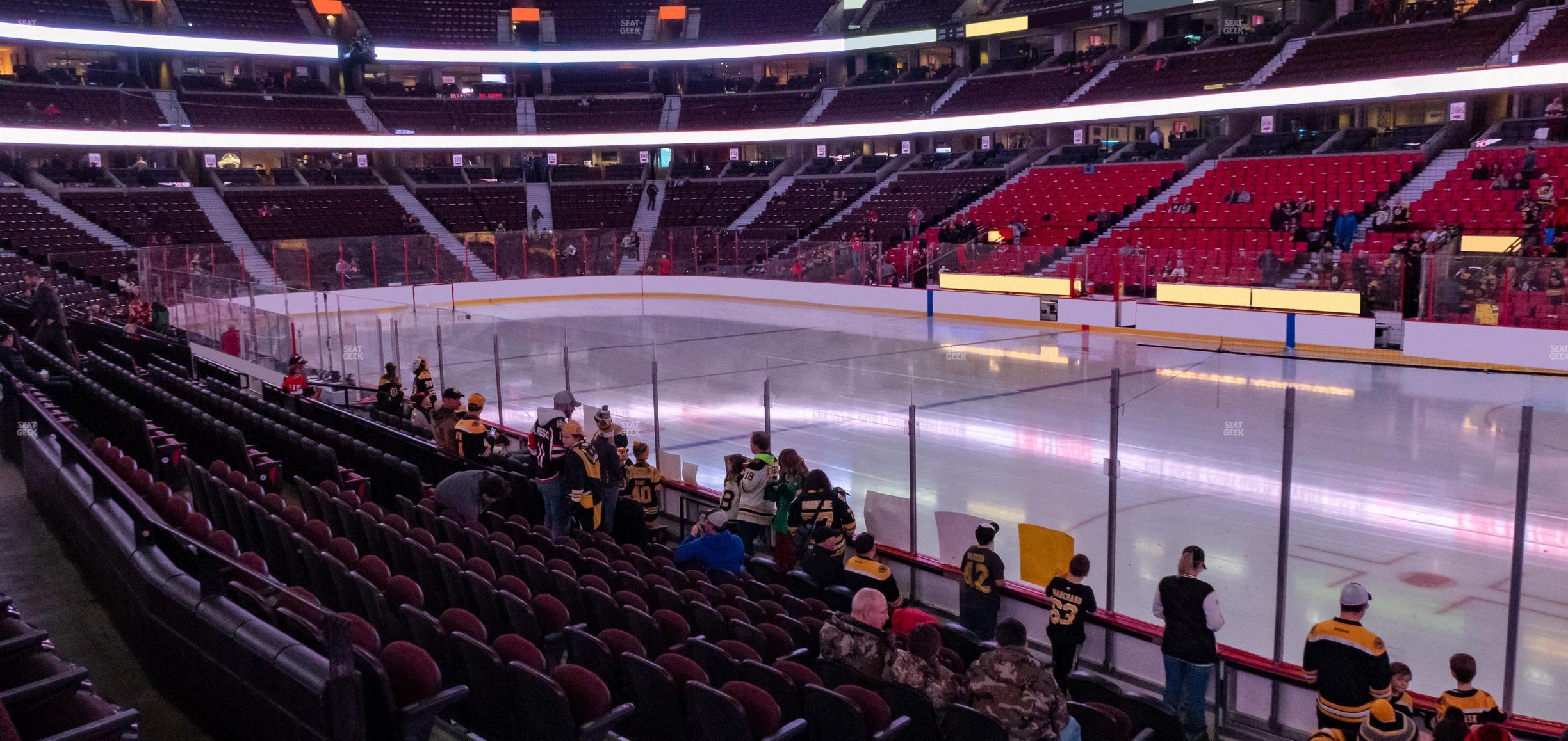 Seating view for Canadian Tire Centre Section 113