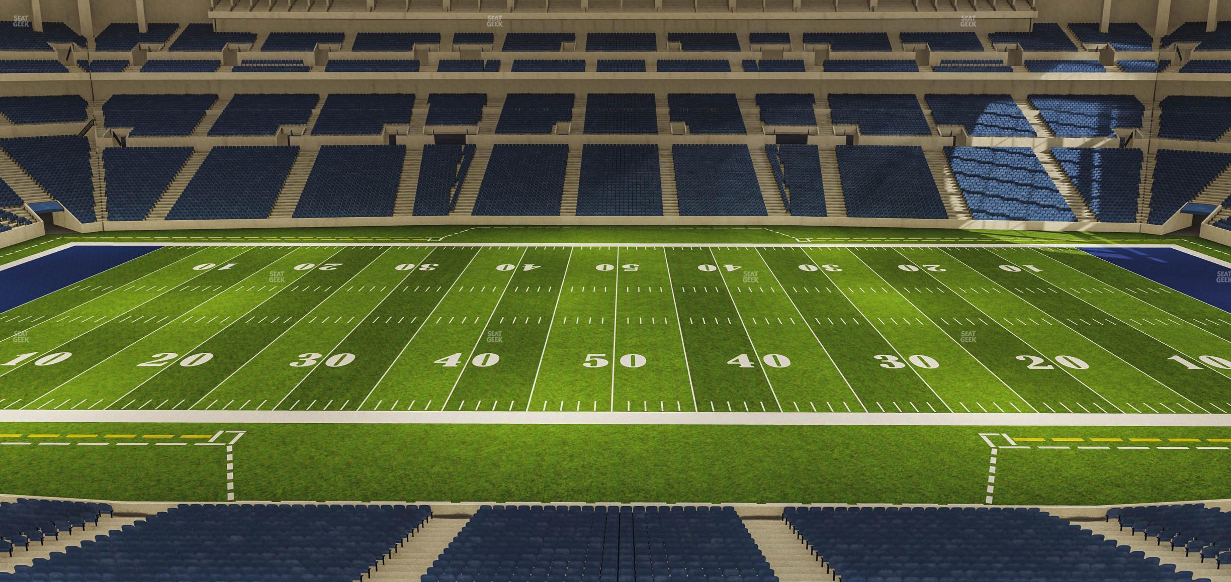 Seating view for Lucas Oil Stadium Section 340