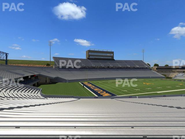 Seating view for Mountaineer Field at Milan Puskar Stadium Section 101