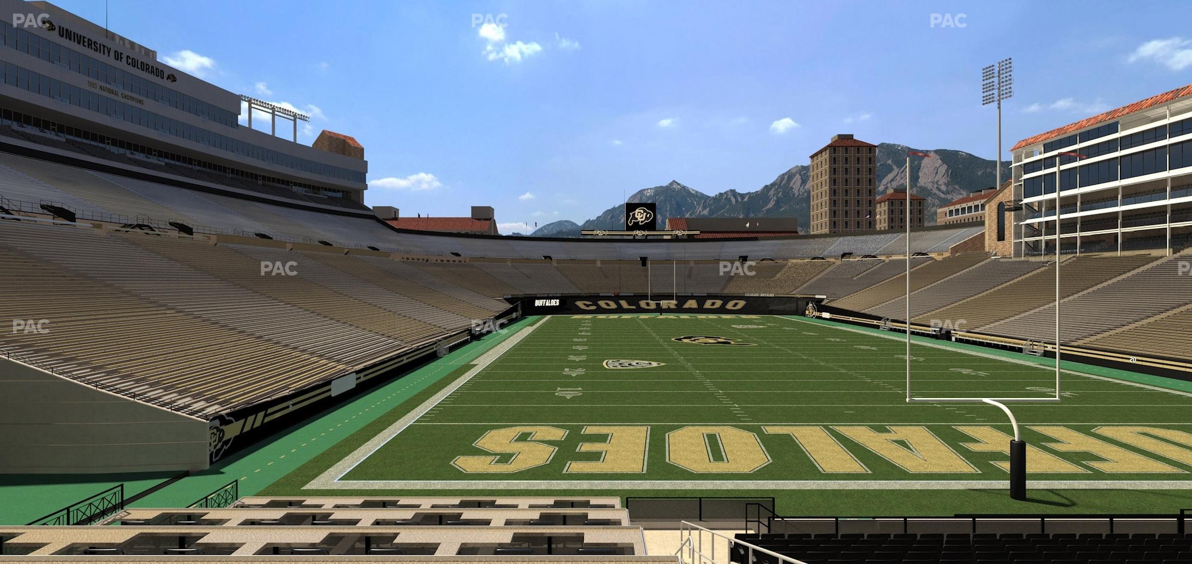 Seating view for Folsom Field Section Loge Box 159